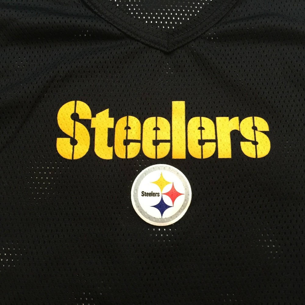 Pittsburgh Steelers Troy Polamalu NFL Mesh Jersey Franklin Youth Boys Size‎ M - Picture 2 of 6